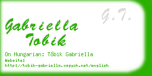 gabriella tobik business card